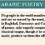 Arabic Poetry